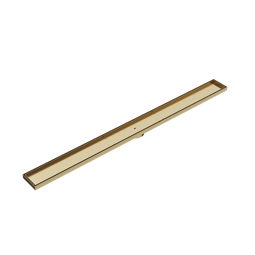 Linsol Ezyflow 1200mm Tile Insert Linear Waste DN64 - Brushed Brass 