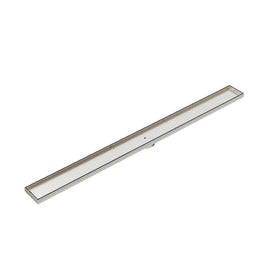 Linsol Ezyflow 1200mm Tile Insert Linear Waste DN64 - Brushed Nickel 