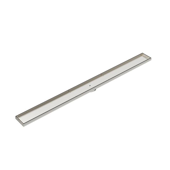Linsol Ezyflow 1200mm Tile Insert Linear Waste DN64 - Brushed Nickel 