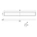 Linsol Ezyflow 1200mm Tile Insert Linear Waste DN64 - Matte Black 