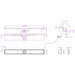 Linsol Ezyflow 1200mm Tile Insert Linear Waste DN89 - Matte Black 
