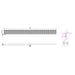 Linsol Ezyflow 1500mm Heelguard Linear Waste DN44 - Matte Black 