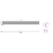 Linsol Ezyflow 1500mm Heelguard Linear Waste DN89 - Brushed Brass 