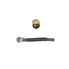 Linsol Ezyflow 40mm Pop-up Waste with Connector - Brushed Brass 