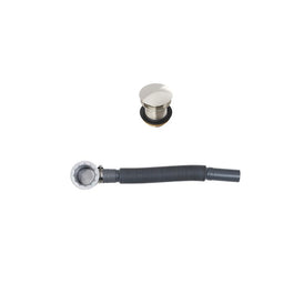 Linsol Ezyflow 40mm Pop-up Waste with Connector - Brushed Nickel 
