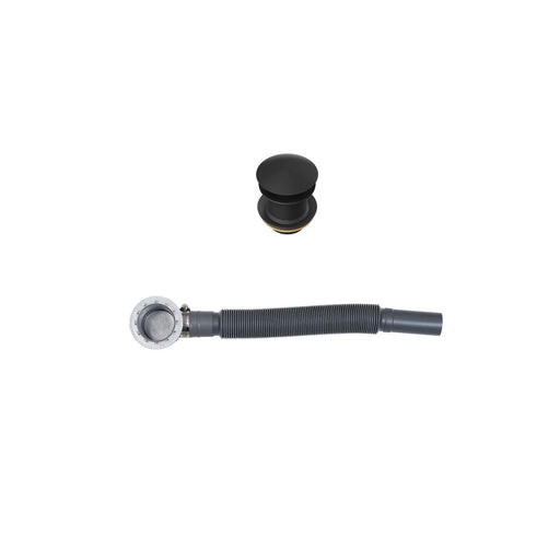 Linsol Ezyflow 40mm Pop-up Waste with Connector - Matte Black 