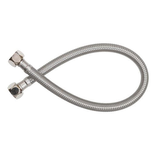 Linsol Ezyflow 450mm Flexible Water Connector - Brushed Nickel 