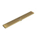 Linsol Ezyflow 800mm Heelguard Linear Waste DN64 - Brushed Brass 