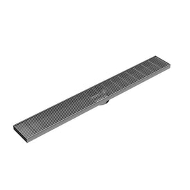 Linsol Ezyflow 800mm Heelguard Linear Waste DN64 - Gunmetal 