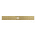 Linsol Ezyflow 800mm Heelguard Linear Waste DN89 - Brushed Brass 