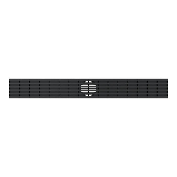 Linsol Ezyflow 800mm Heelguard Linear Waste DN89 - Matte Black 