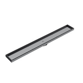 Linsol Ezyflow 800mm Tile Insert Linear Waste DN44 - Gunmetal 
