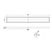 Linsol Ezyflow 800mm Tile Insert Linear Waste DN44 - Matte Black 