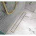 Linsol Ezyflow 800mm Tile Insert Linear Waste DN89 - Brushed Brass 