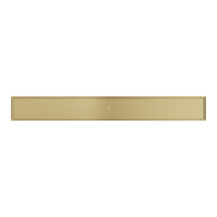 Linsol Ezyflow 800mm Tile Insert Linear Waste DN89 - Brushed Brass 