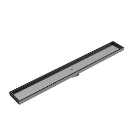 Linsol Ezyflow 800mm Tile Insert Linear Waste DN89 - Gunmetal 