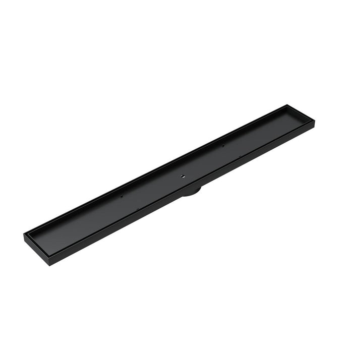 Linsol Ezyflow 800mm Tile Insert Linear Waste DN89 - Matte Black 