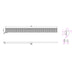 Linsol Ezyflow 900mm Heelguard Linear Waste DN44 - Matte Black 