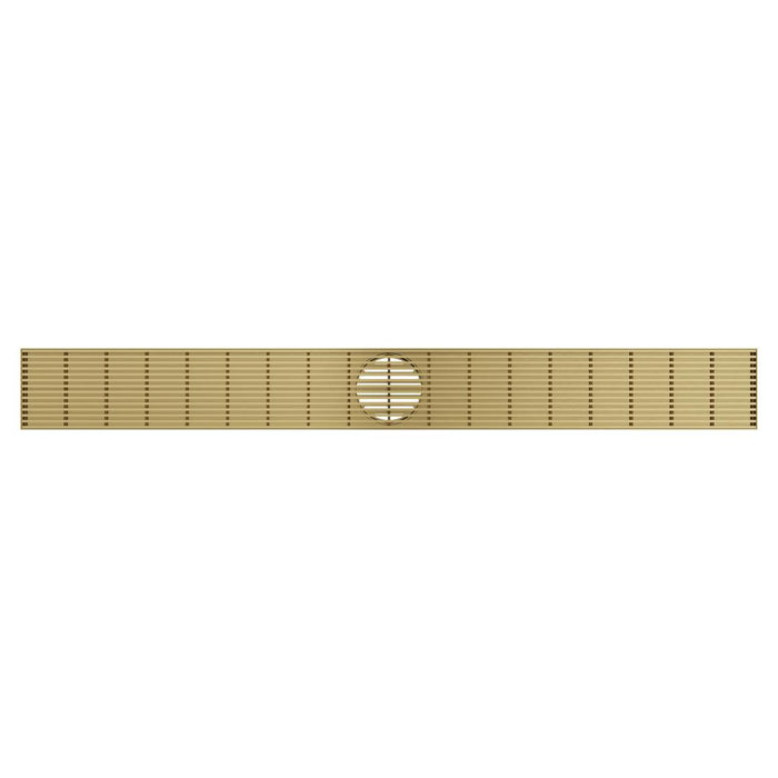 Linsol Ezyflow 900mm Heelguard Linear Waste DN89 - Brushed Brass 