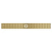 Linsol Ezyflow 900mm Heelguard Linear Waste DN89 - Brushed Brass 