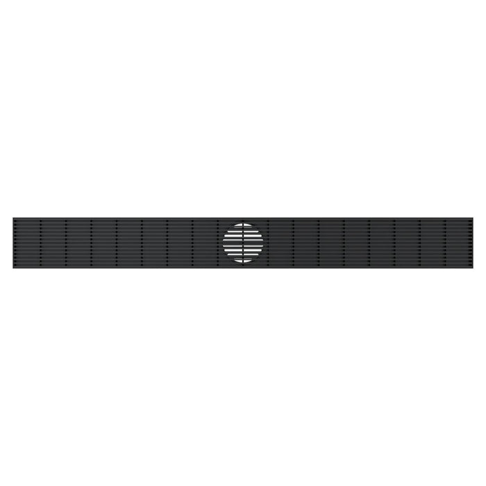 Linsol Ezyflow 900mm Heelguard Linear Waste DN89 - Matte Black 