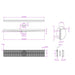 Linsol Ezyflow 900mm Heelguard Linear Waste DN89 - Matte Black 