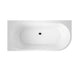 Linsol Florida 1600mm Left Hand Corner Bath - Gloss White 