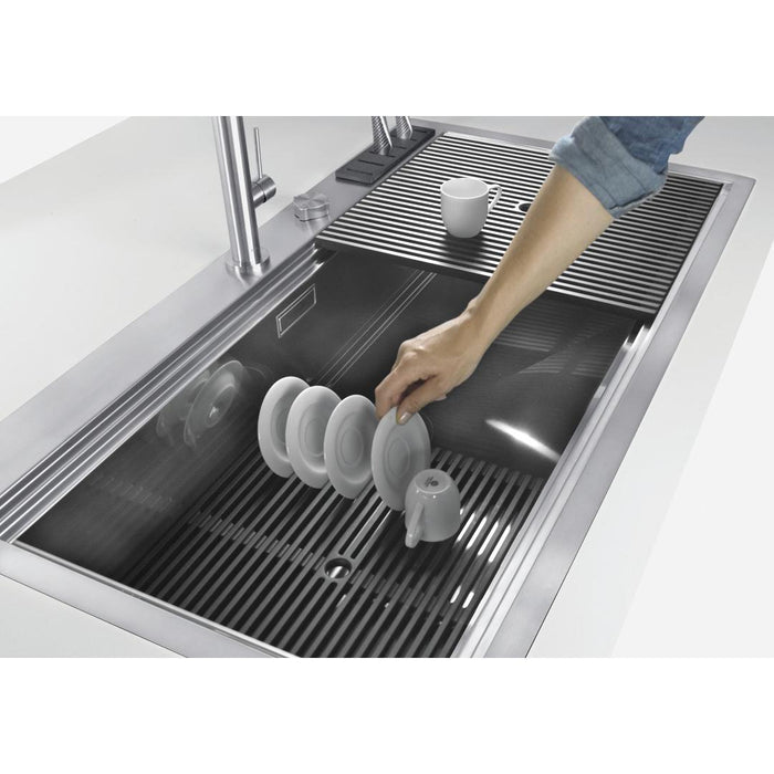 Linsol Foster Milano 63L Single Bowl Sink - Foster Brushed Stainless 