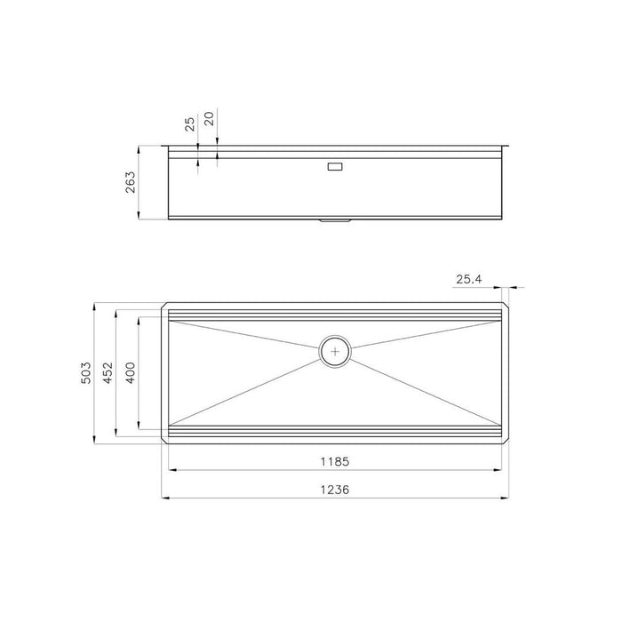 Linsol Foster Milano Happy Hour Work Station - Foster Brushed Stainless 
