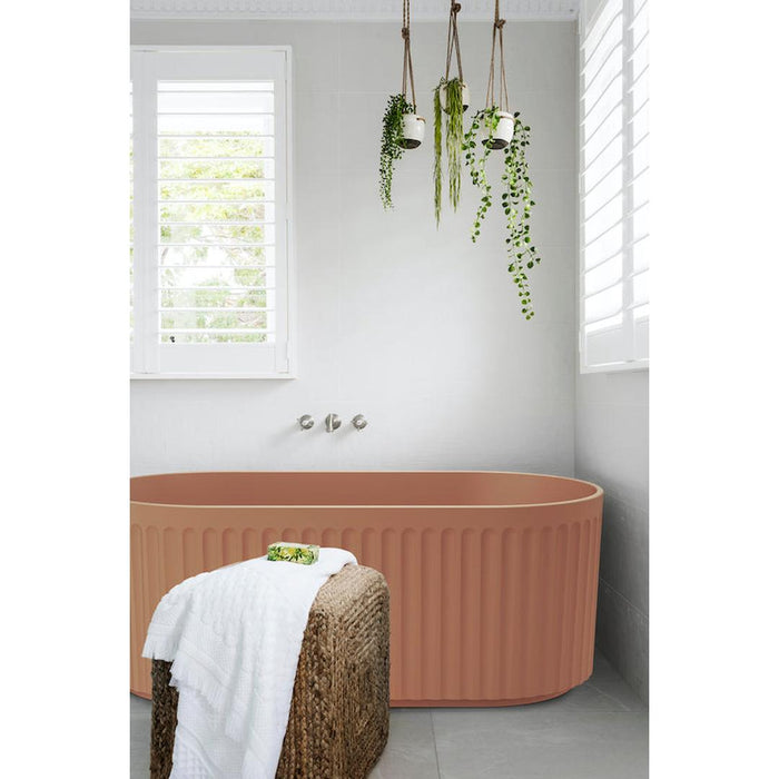 Linsol Georg 1500mm Freestanding Bath - Outback Orange 