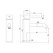 Linsol Gigi S2 Basin Mixer - Matte Black 