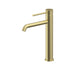 Linsol Gigi S2 Tall Basin Mixer - Brushed Brass 