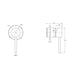 Linsol Gigi S3 Wall Mixer Trim Kit - Chrome 