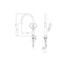 Linsol Halo Pull Out Sink Mixer - Gunmetal 
