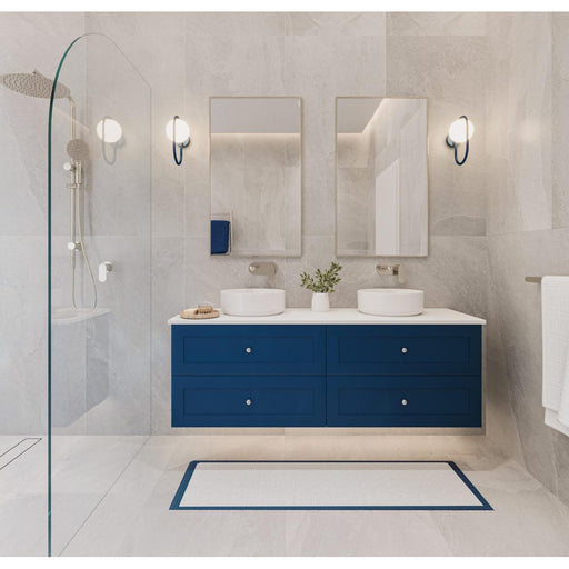 Linsol Heritage Shaker Wall Hung Vanity - French Navy 