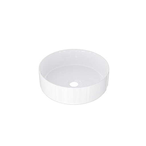 Linsol Infinity 365mm Round Above Counter Basin - Gloss White 