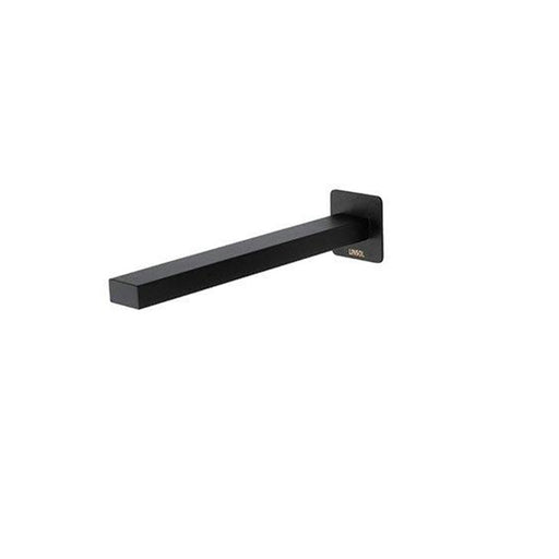 Linsol Joseph Matte Black Bath Spout 220mm-JOS-MB-025-blue-leaf-bathware