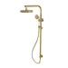 Linsol Klassique Shower Combination with 210mm Head - Brushed Brass 