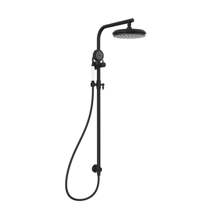 Linsol Klassique Shower Combination with 210mm Head - Matte Black 