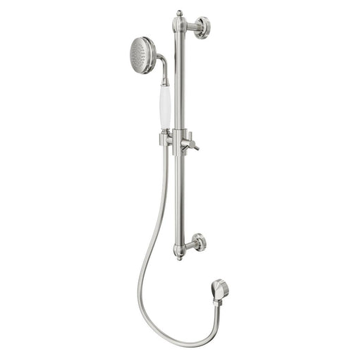 Linsol Klassique Sliding Shower Rail - Brushed Nickel 