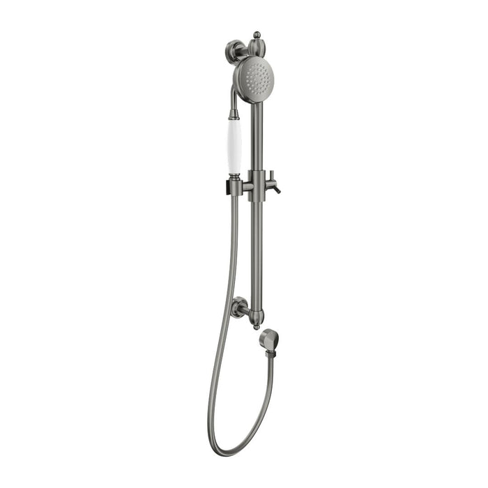 Linsol Klassique Sliding Shower Rail - Gunmetal 