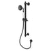 Linsol Klassique Sliding Shower Rail - Matte Black 