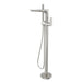 Linsol Kyah Freestanding Bath Filler with Hand Shower - Brushed Nickel 