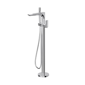 Linsol Kyah Freestanding Bath Filler with Hand Shower - Chrome 