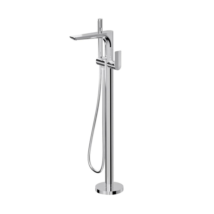 Linsol Kyah Freestanding Bath Filler with Hand Shower - Chrome 