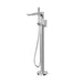 Linsol Kyah Freestanding Bath Filler with Hand Shower - Chrome 