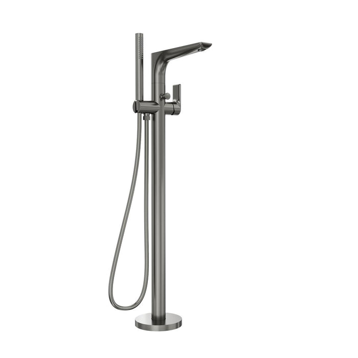 Linsol Kyah Freestanding Bath Filler with Hand Shower - Gunmetal 