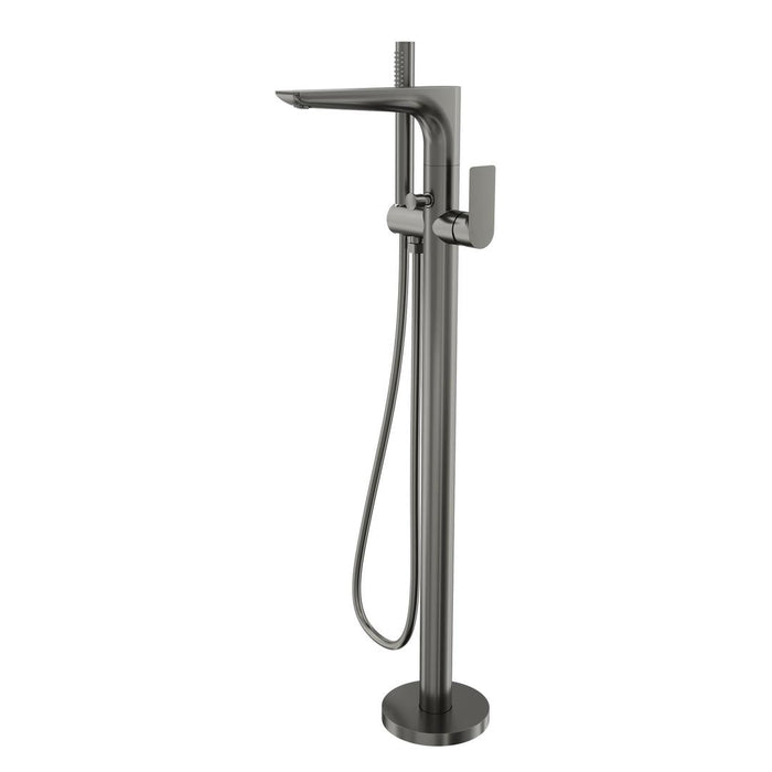 Linsol Kyah Freestanding Bath Filler with Hand Shower - Gunmetal 