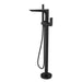 Linsol Kyah Freestanding Bath Filler with Hand Shower - Matte Black 