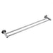 Linsol Lux S2 800mm Double Towel Rail - Brushed Nickel 